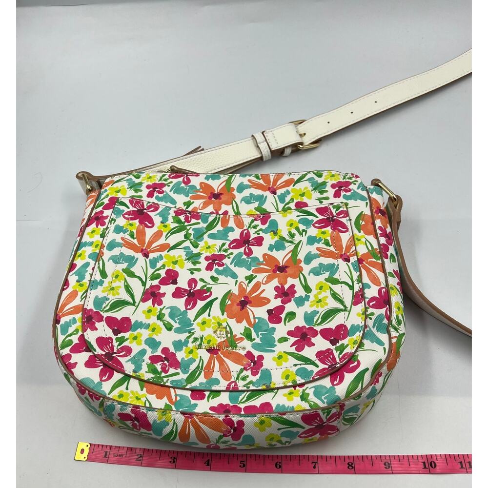 Nanette Lepore Floral Sunflower Crossbody Shoulder Purse Spring Zippered Handbag - Picture 4 of 11